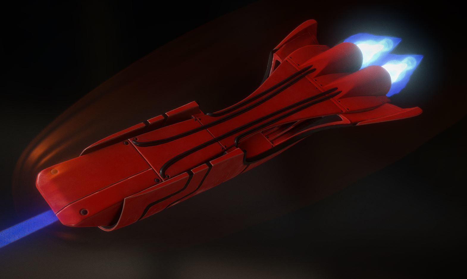 Spaceship  Keeper  Package Low-poly 3D model_42