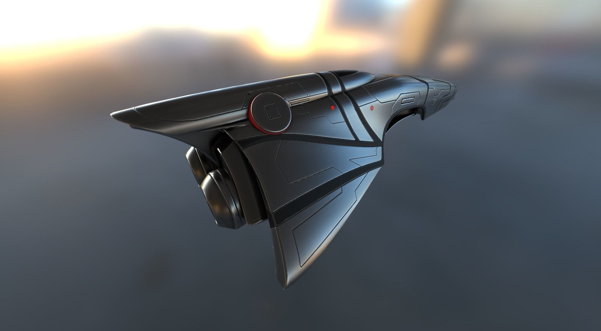 Spaceship  Keeper  Package Low-poly 3D model_20