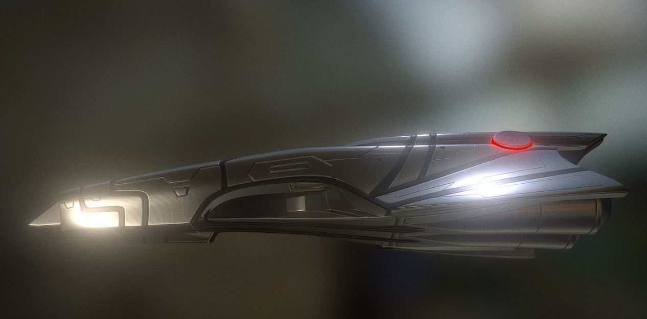 Spaceship  Keeper  Package Low-poly 3D model_5