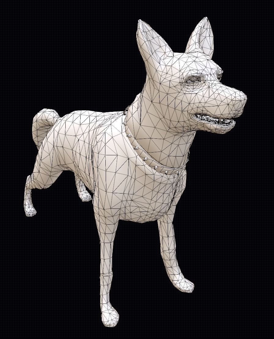 Dog K-9 - PBR - Textured Low-poly 3D model_6