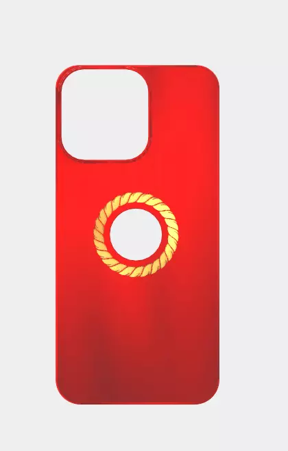 Crimson Halo Luxe MagSafe Case for iPhone 15 Pro Max 3D print model