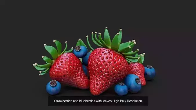 Red Strawberries and Blueberries - Complete Bundle Pack 3