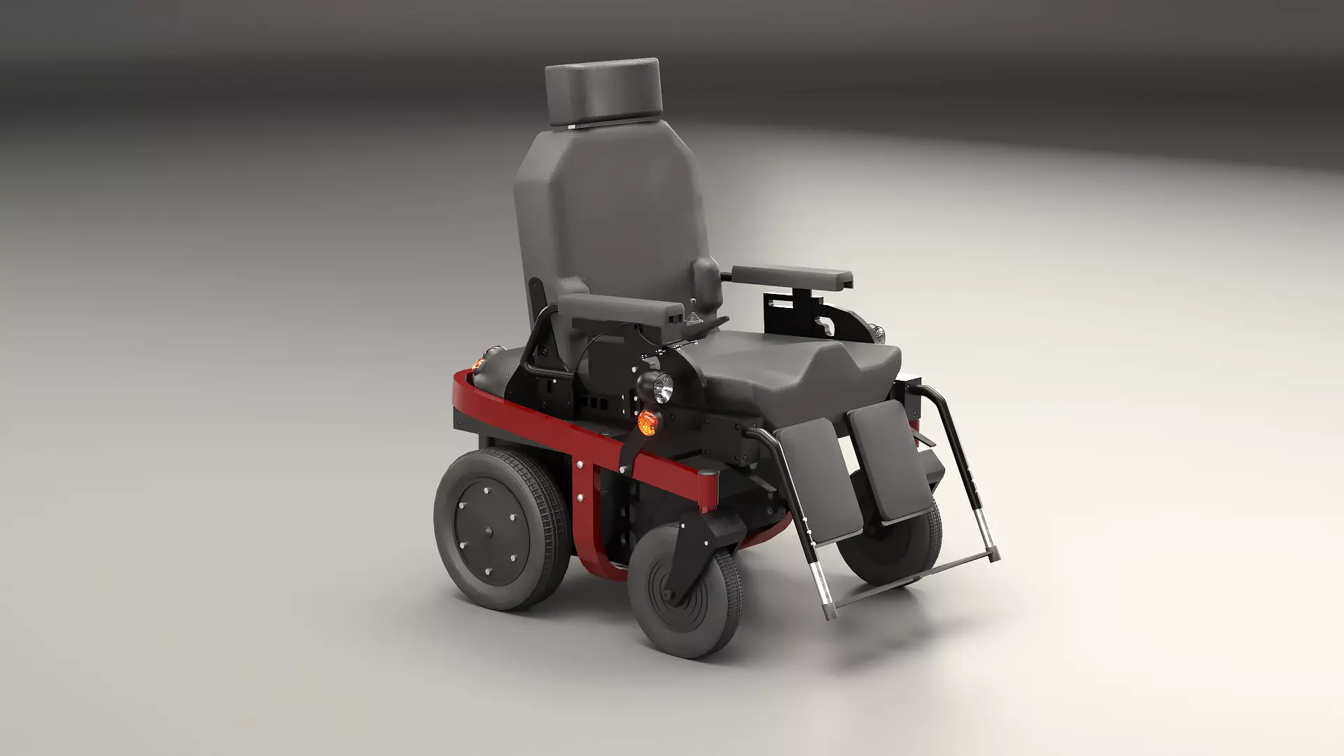 Modern Electric Wheelchair - Low Poly PBR Game Ready Low-poly 3D model