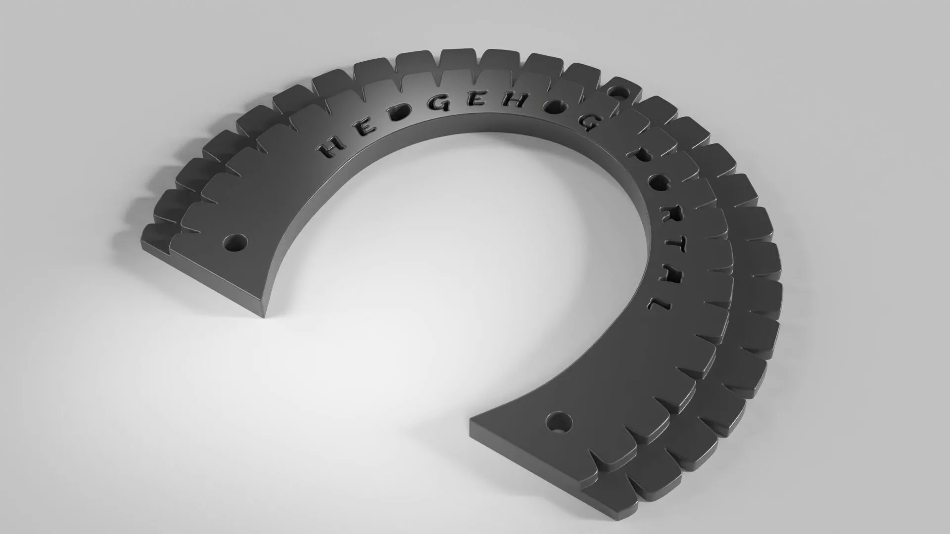 Hedgehog Highway Hole Edge Portal 3D print model