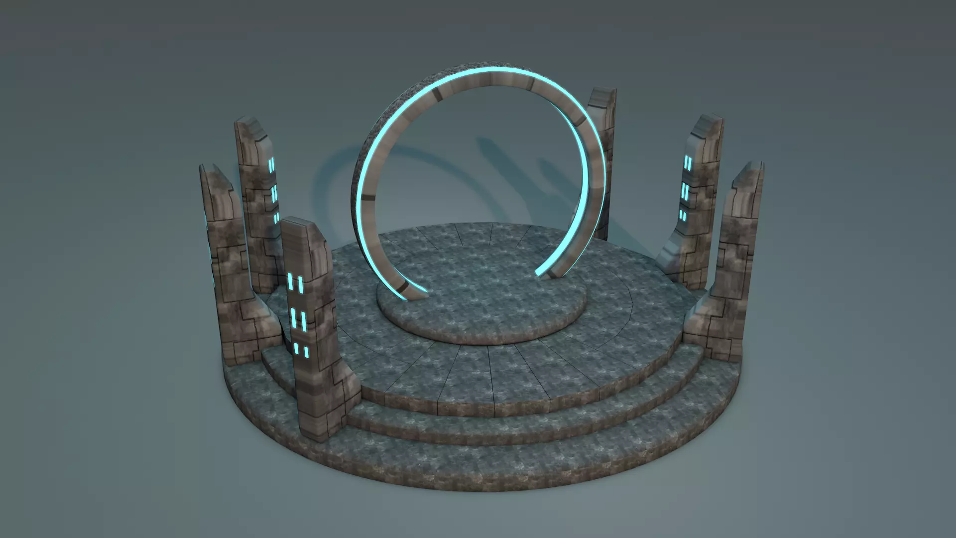 Portal Low-poly 3D model