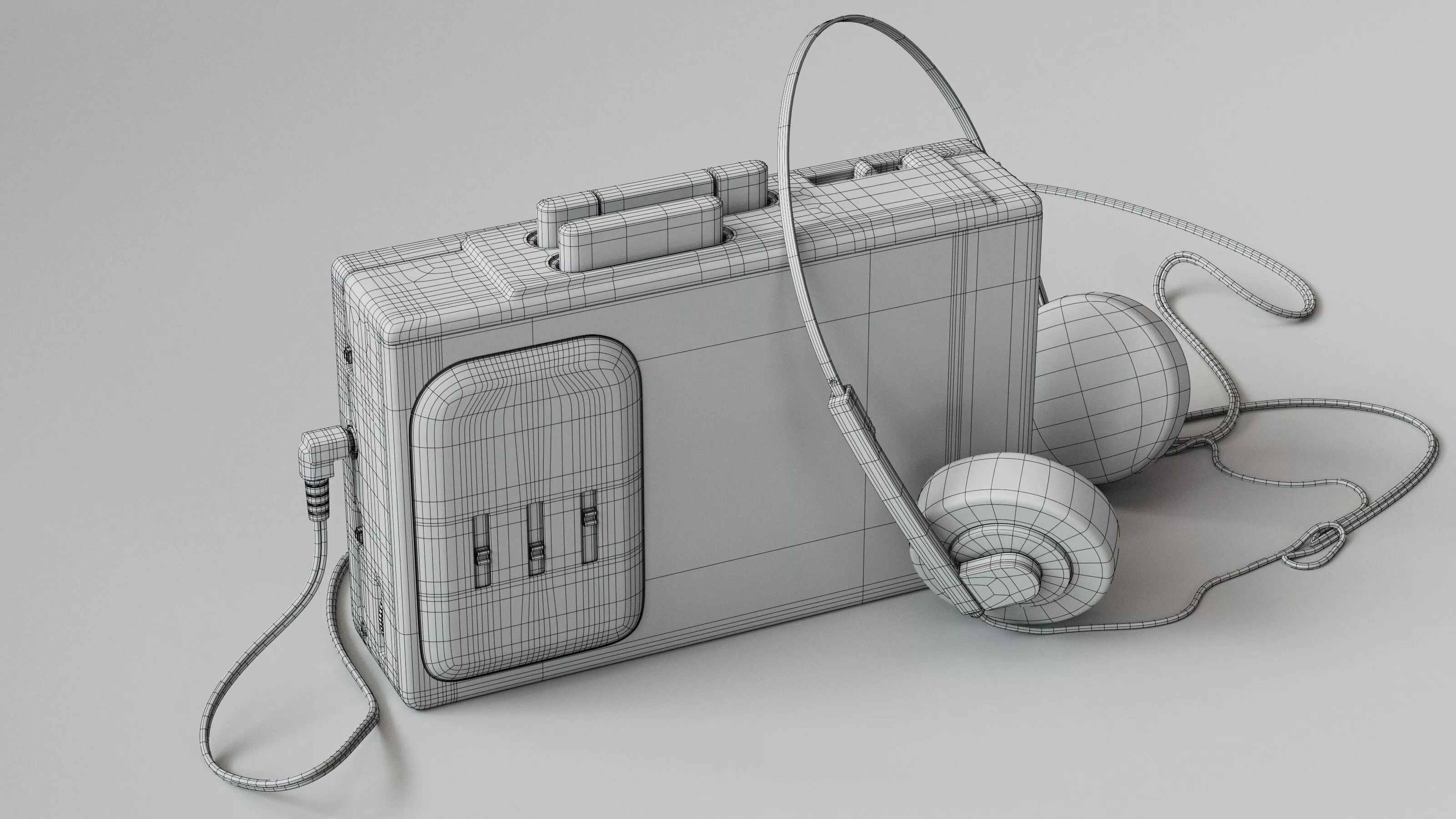 Philips D6658 Moving Sound Portable Cassette Player 3D model
