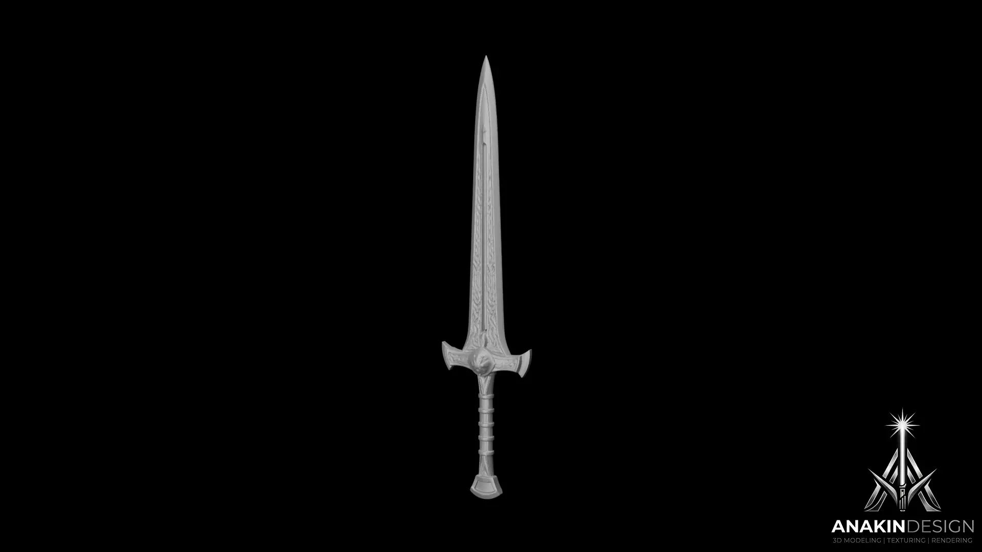 Dwarf Sword 3D print model 3D print model
