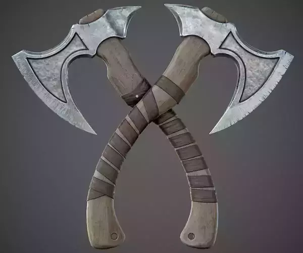 battle axe PBR Game-Ready