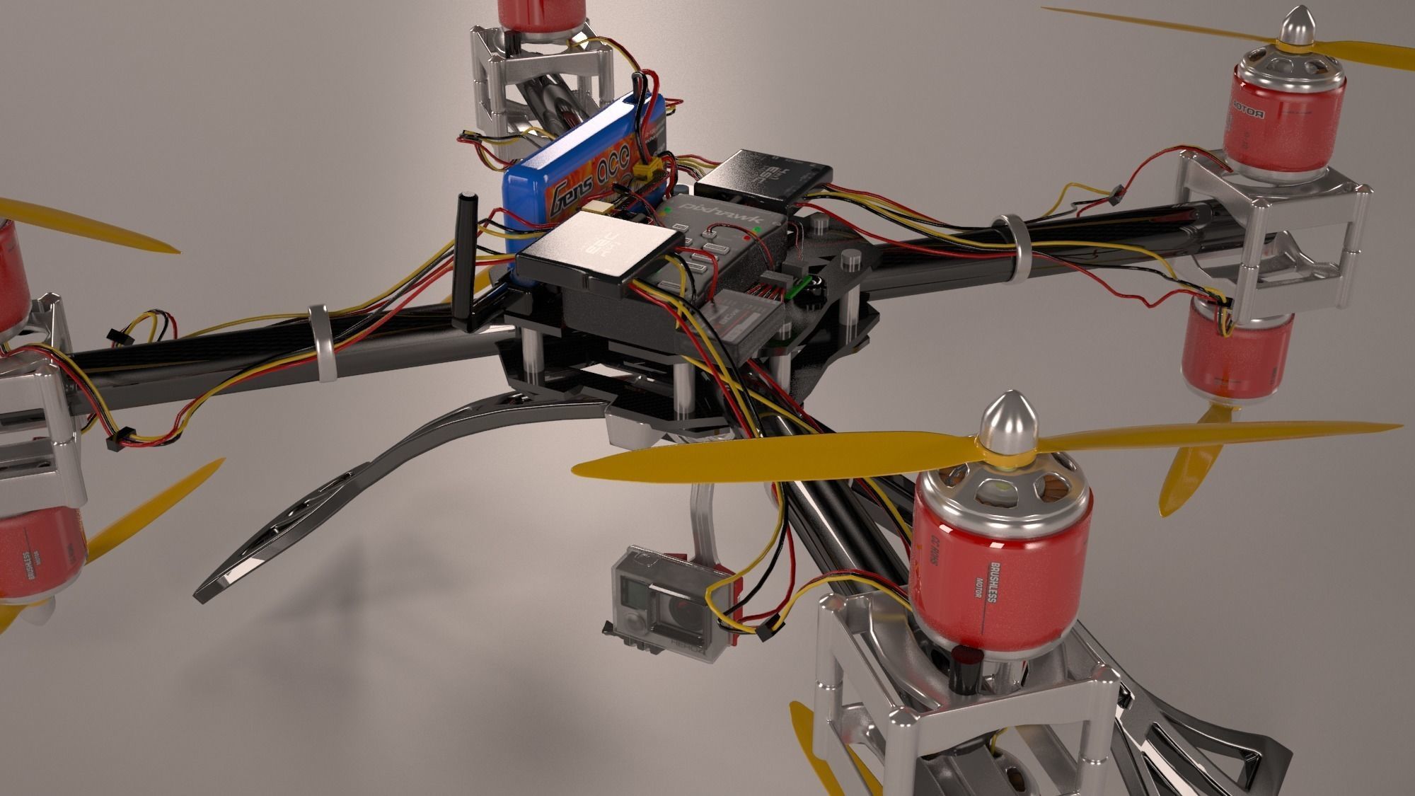 Drone component 3D model_0