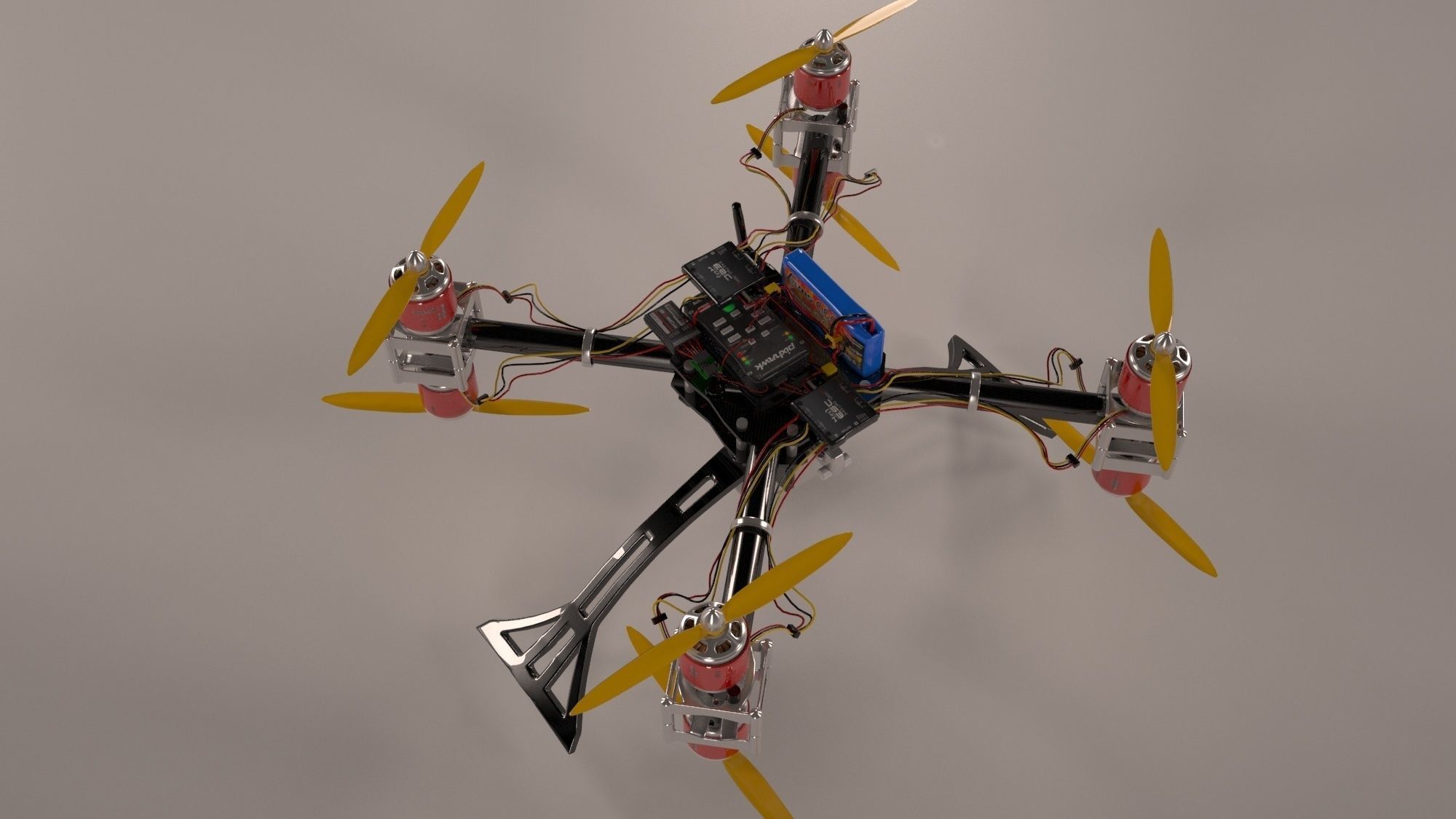 Drone component 3D model_1