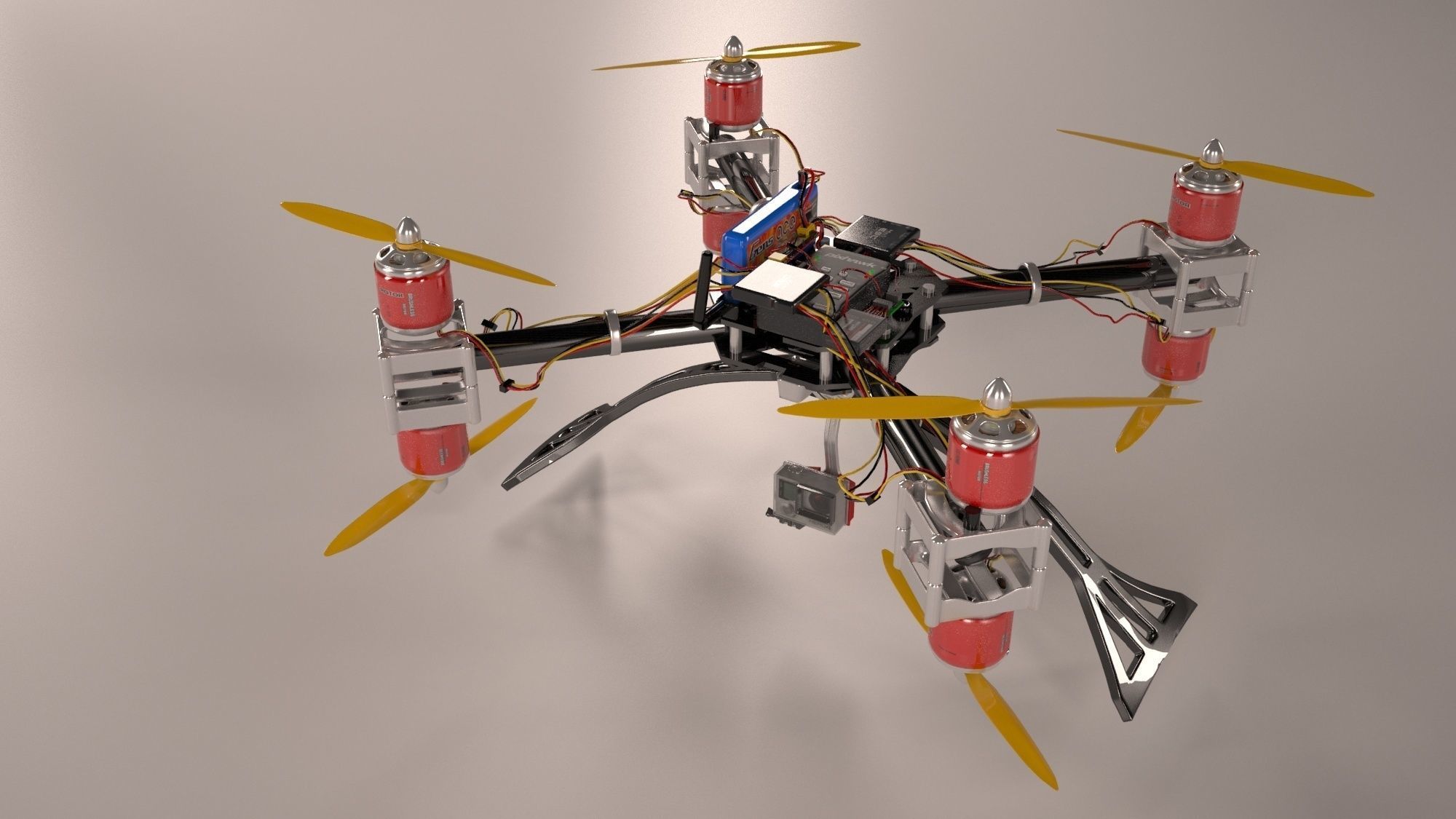 Drone component 3D model_3