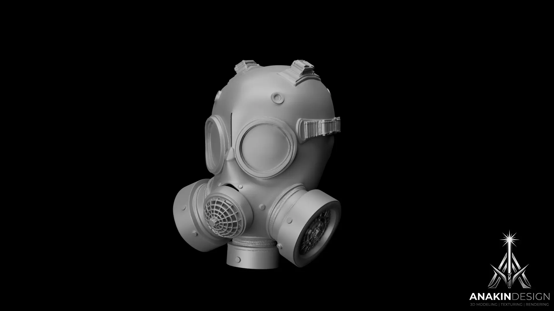 Rusty Gas Mask 3D print model 3D print model