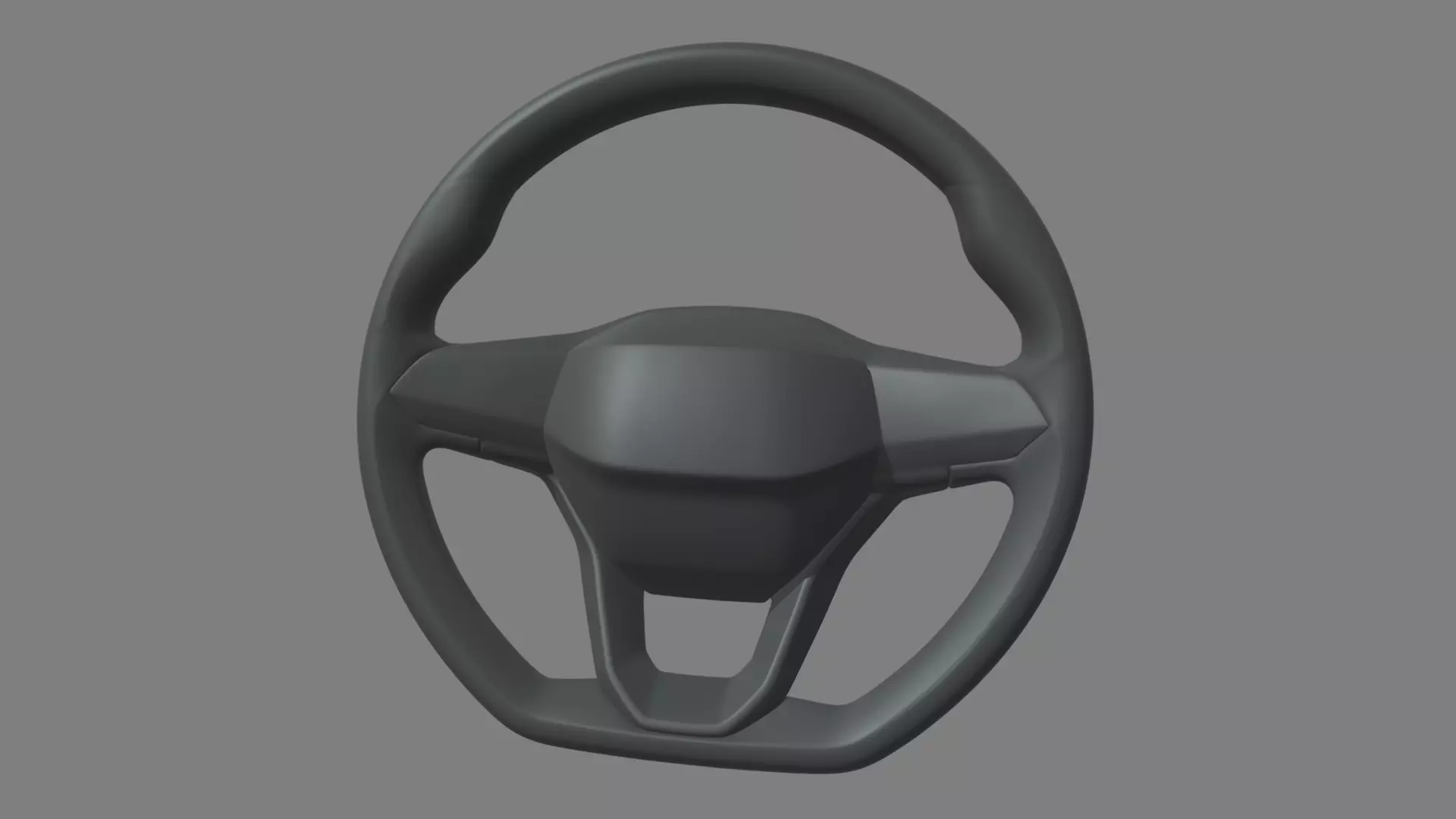 Steering Wheel Car 09 Low-poly 3D model