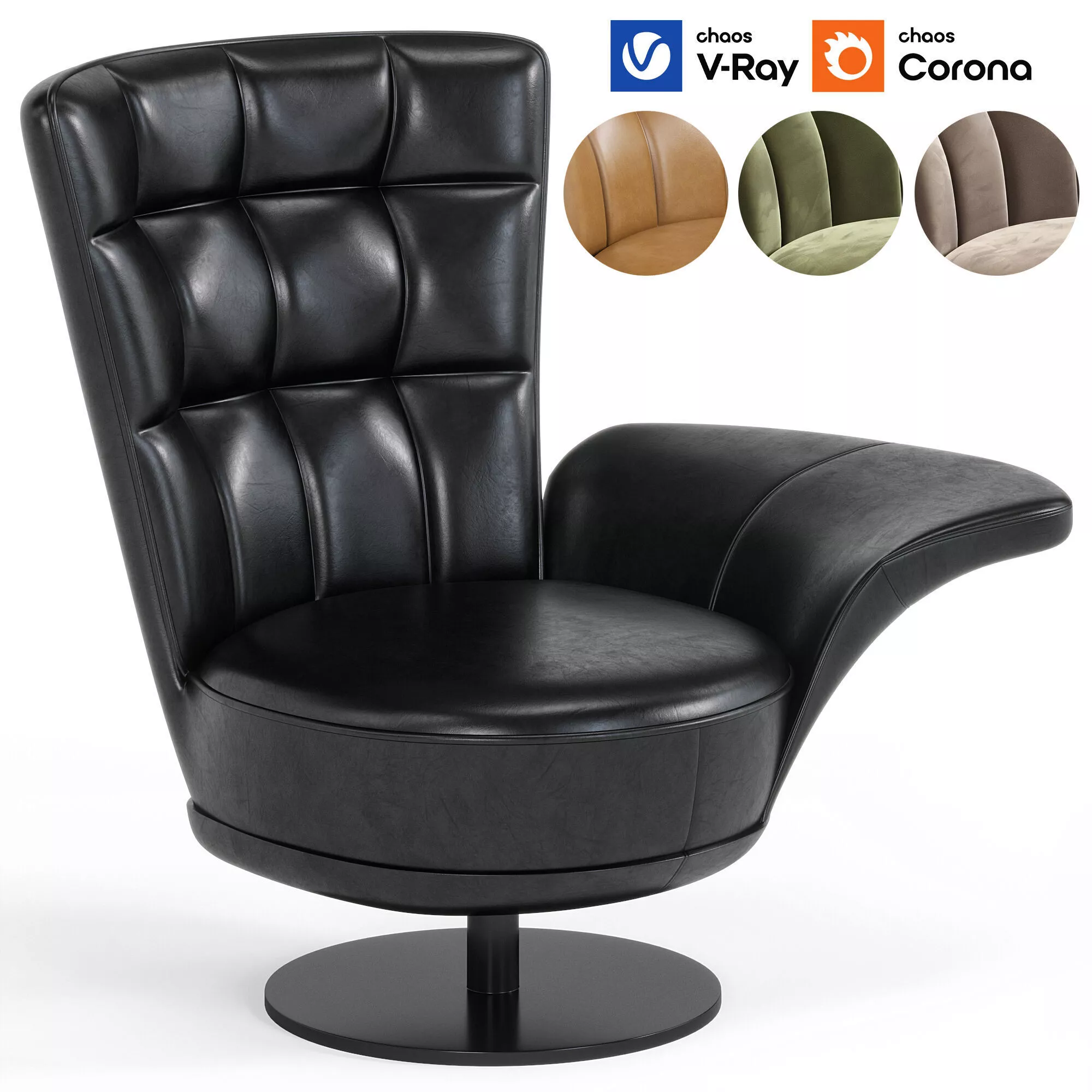 Ds 262 Swift Armchair By De Sede Low-poly 3D model