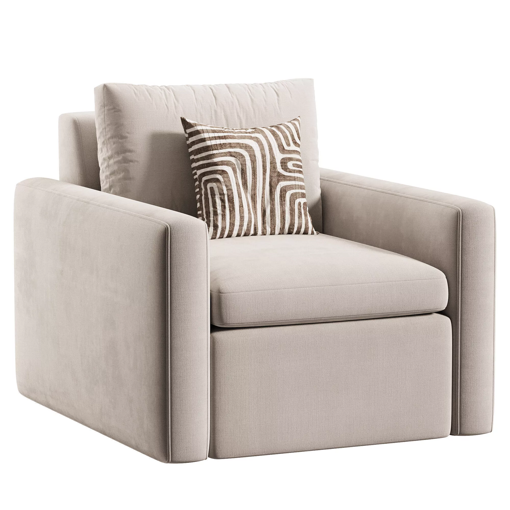 Tillery Power Recliner Accent Chair Low-poly 3D model