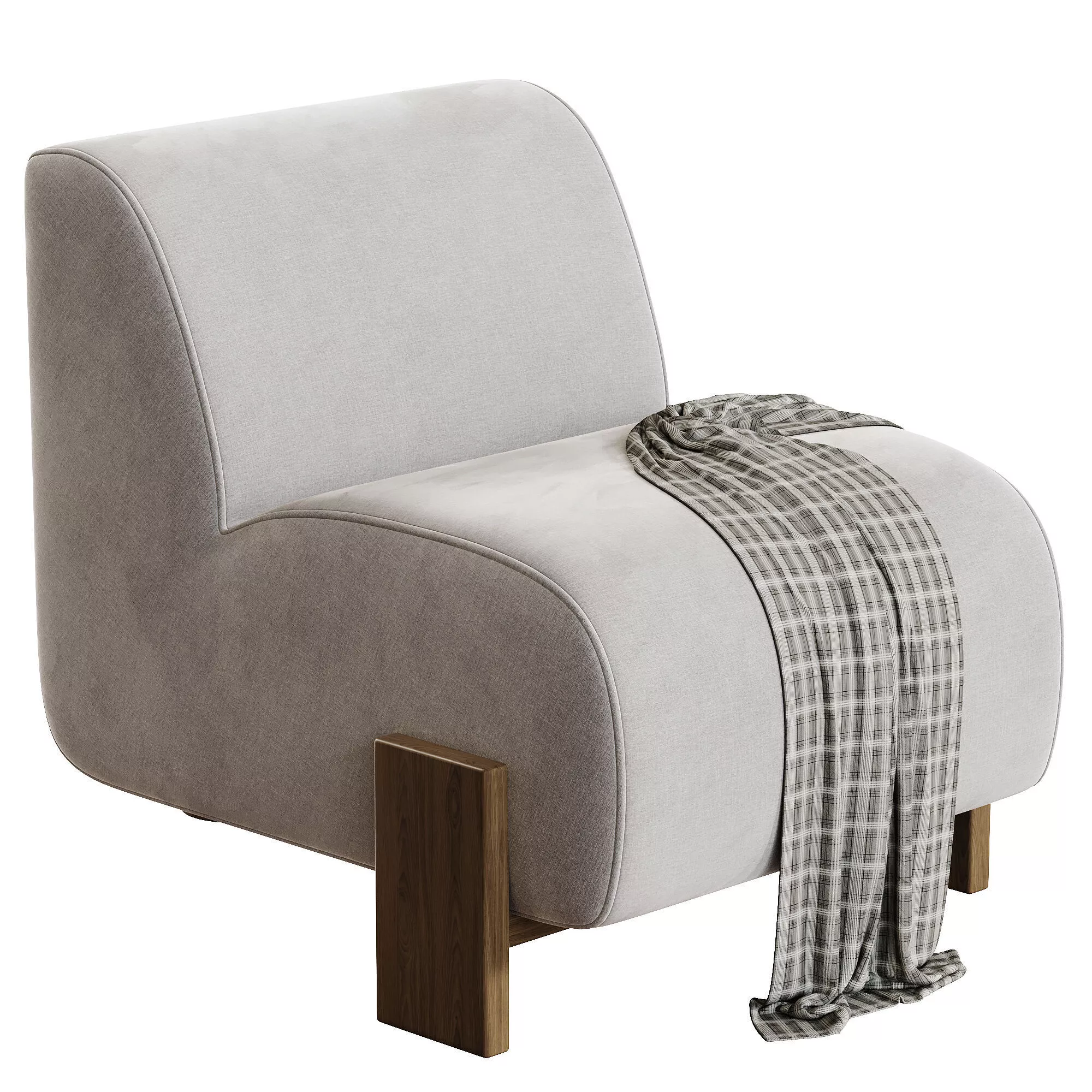 Hudson Occasional Chair Low-poly 3D model