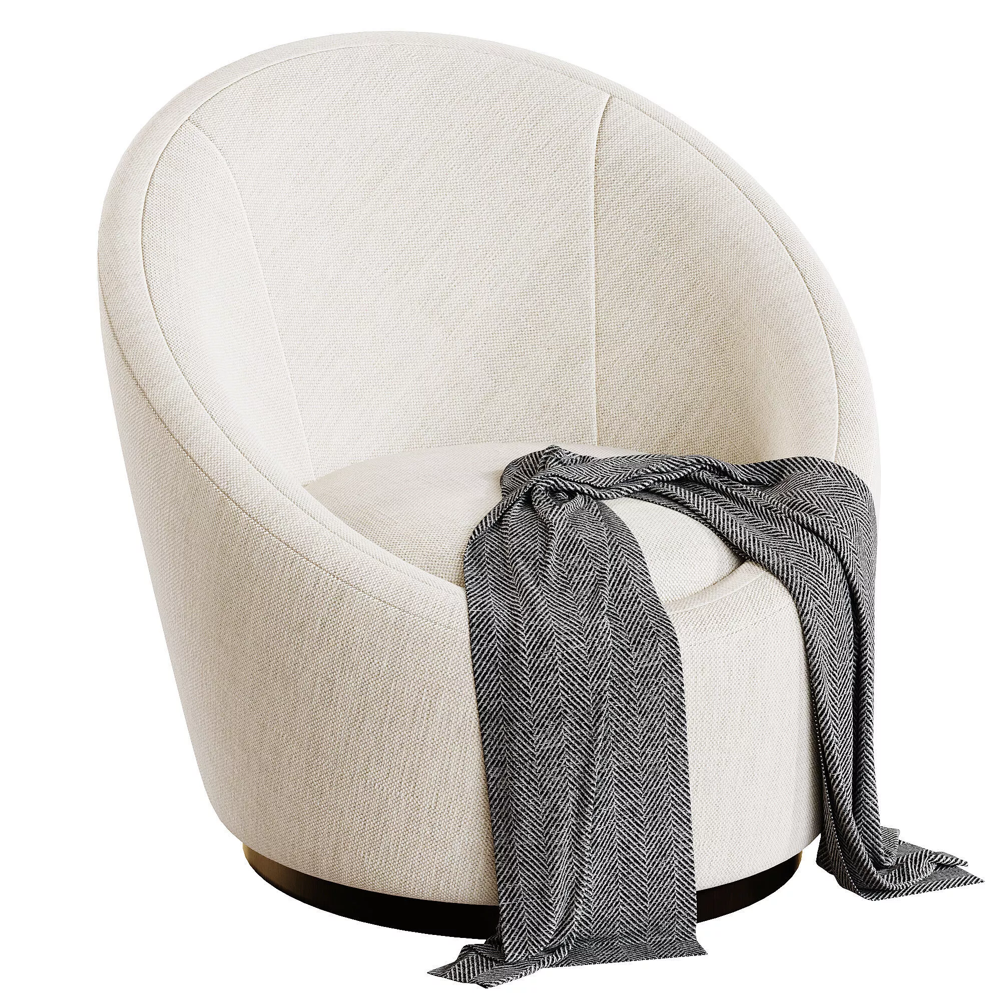 Ether Swivel Chair Low-poly 3D model