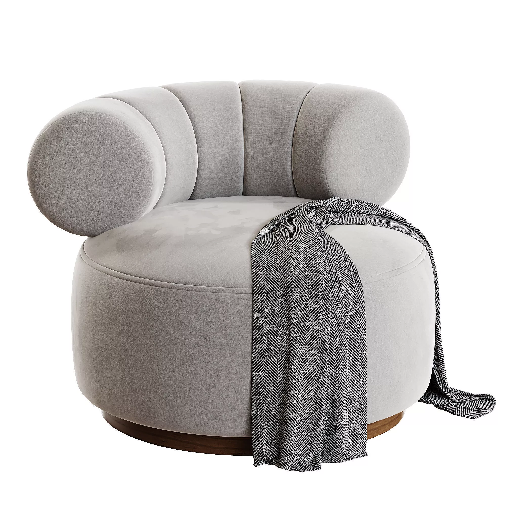 Swivel Chair Phedra Low-poly 3D model