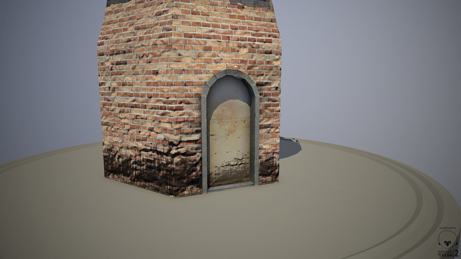 Abandoned Guard Tower 01 Low-poly 3D model_5