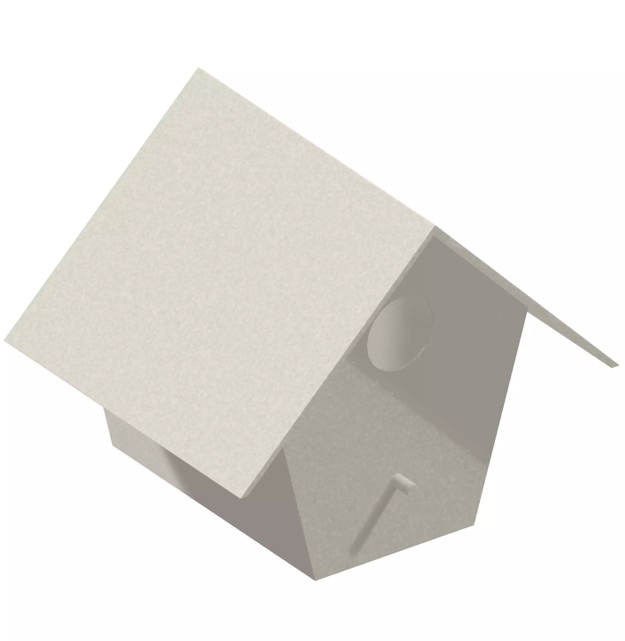 Birdhouse Blue Bird House 1 3D print model