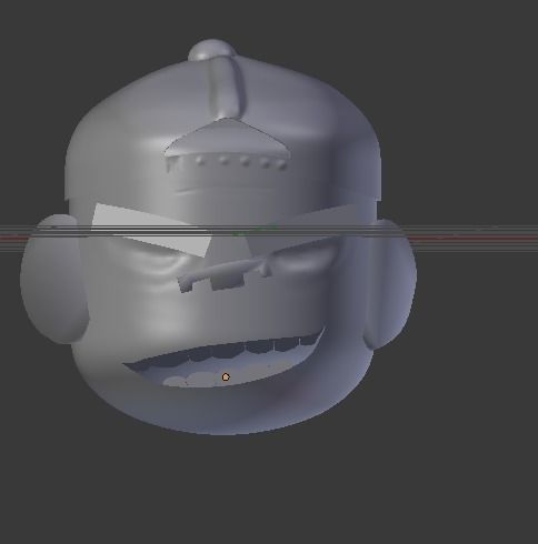 Cartoon head Free low-poly 3D model