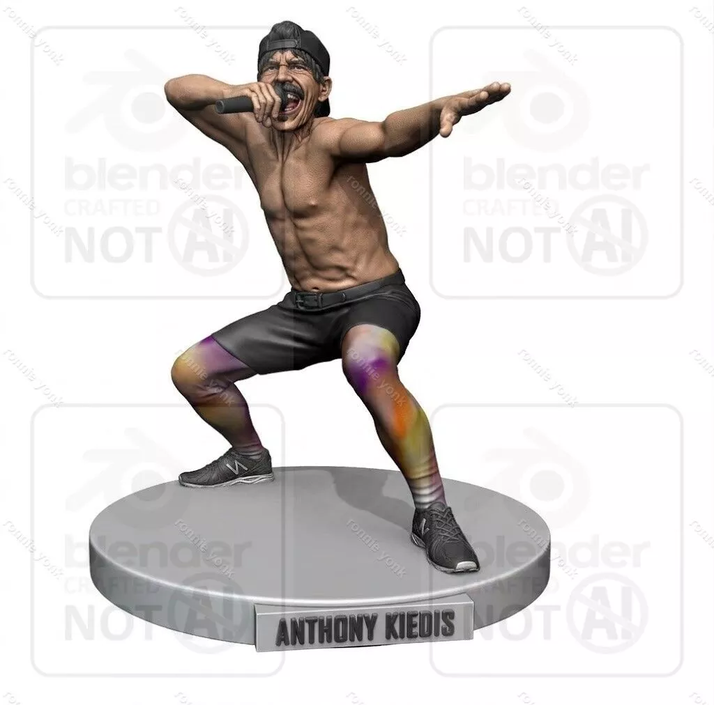 Anthony Kiedis Red Hot Chili Peppers 3D Printable STL Model 3D print model