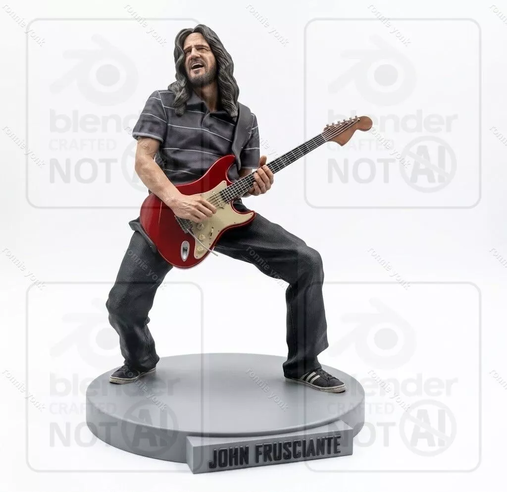 John Frusciante Red Hot Chili Pepper 3D Printable STL Model 3D print model