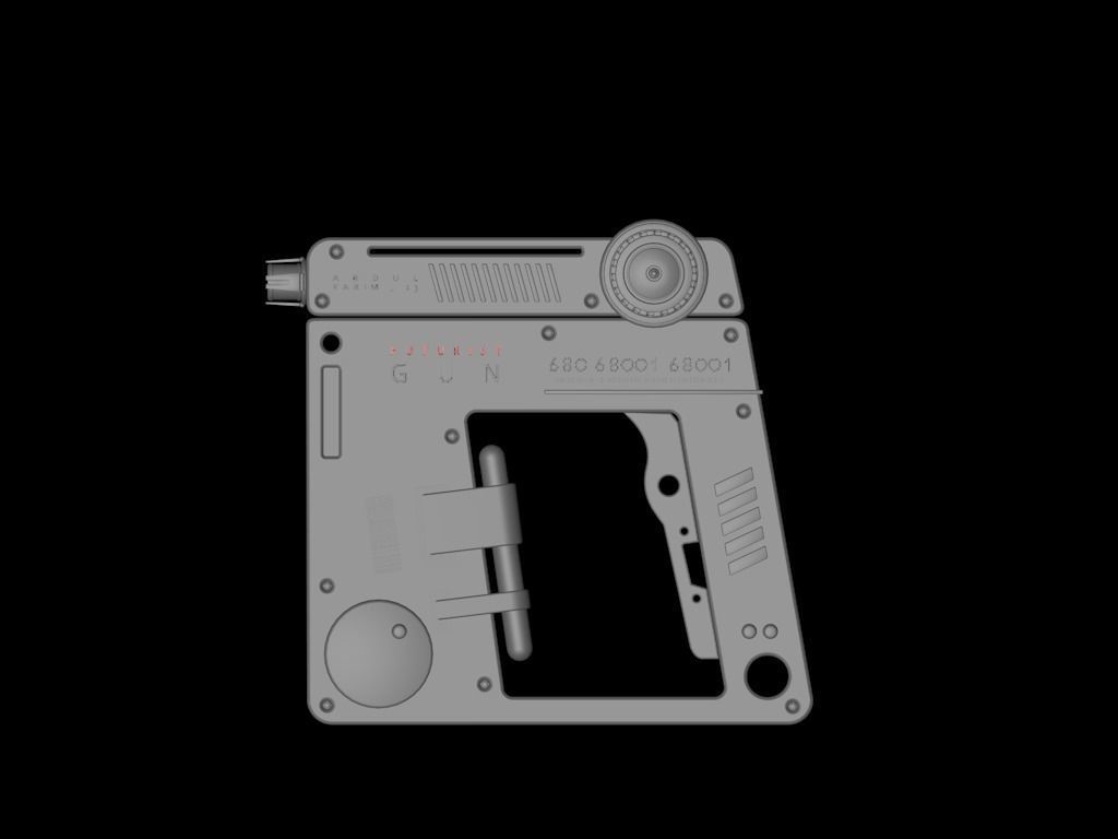 future gun 3D model_4