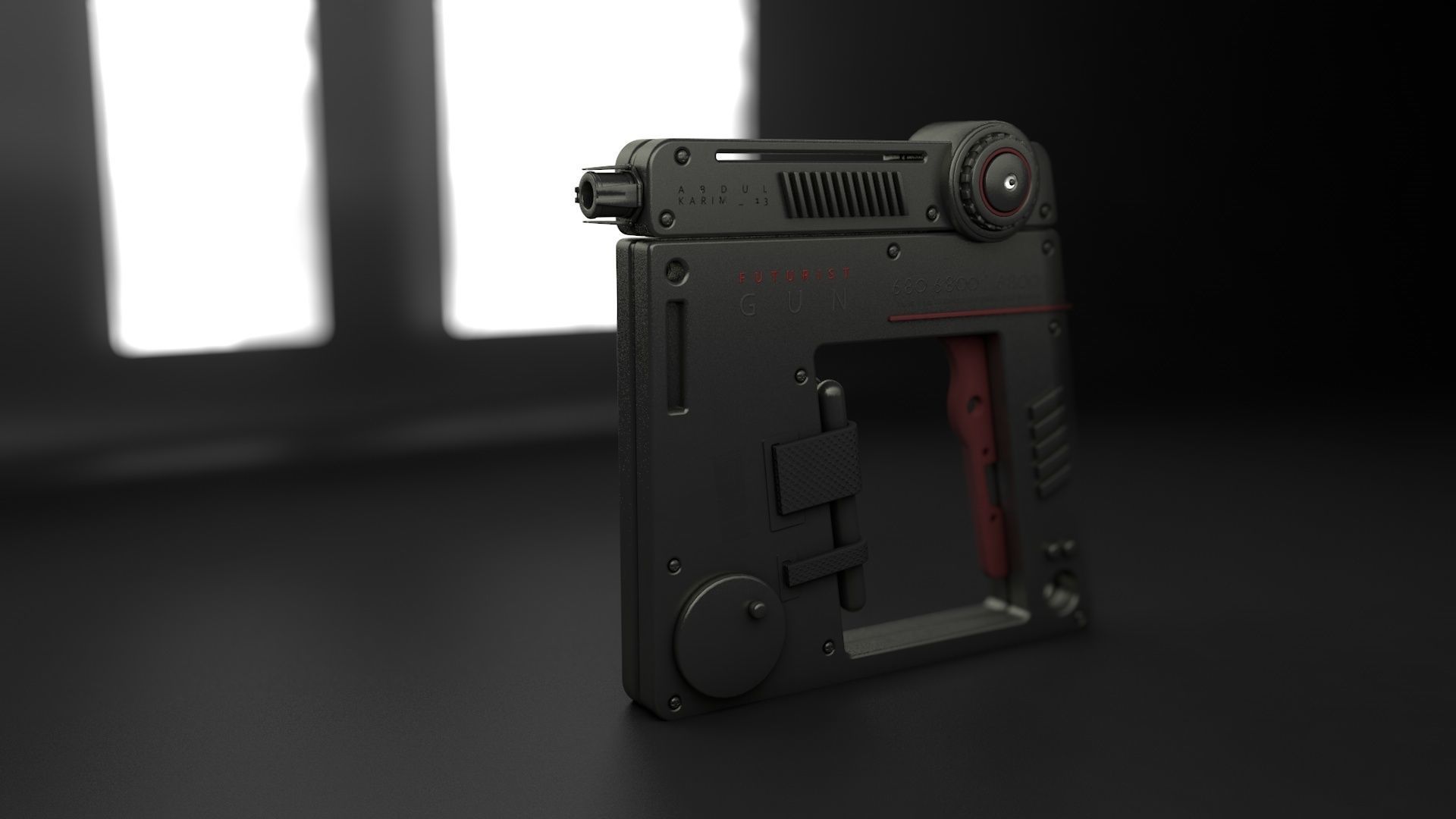 future gun 3D model_1