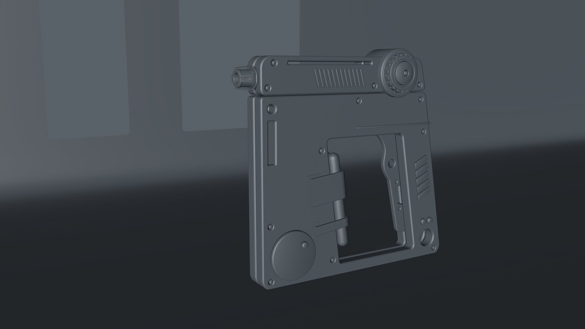 future gun 3D model_2