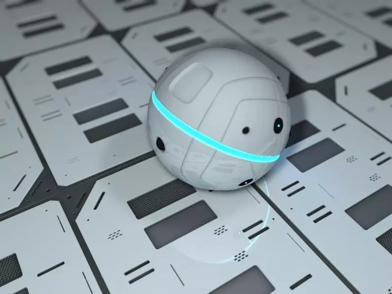 robotic sphere Free 3D model_0
