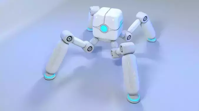 four legs robot 3D model