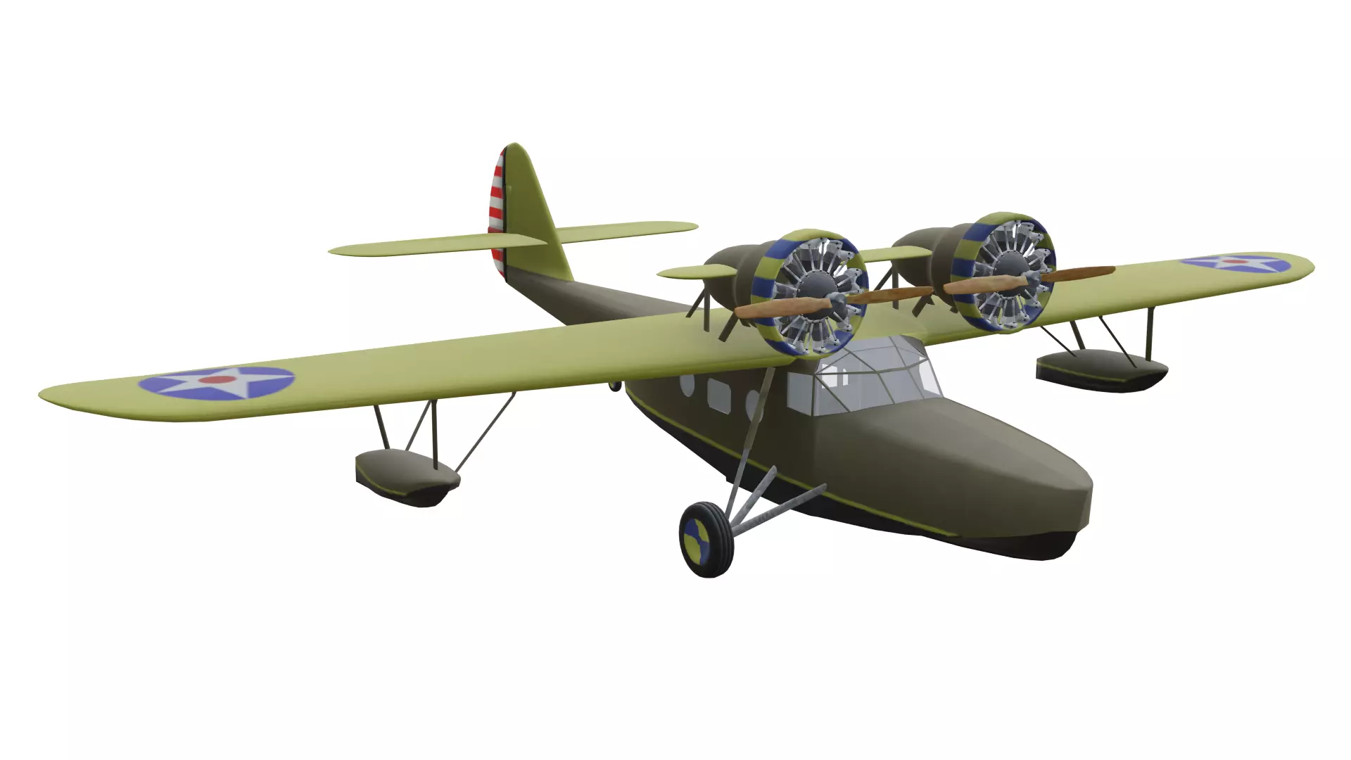 Douglas Dolphin Low-poly 3D model