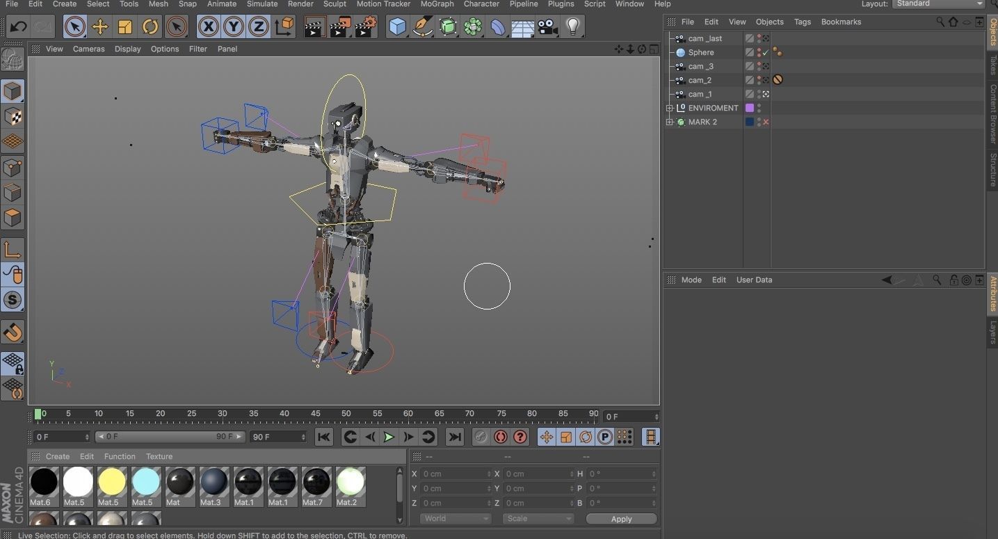 full rigged robot 3D model_7