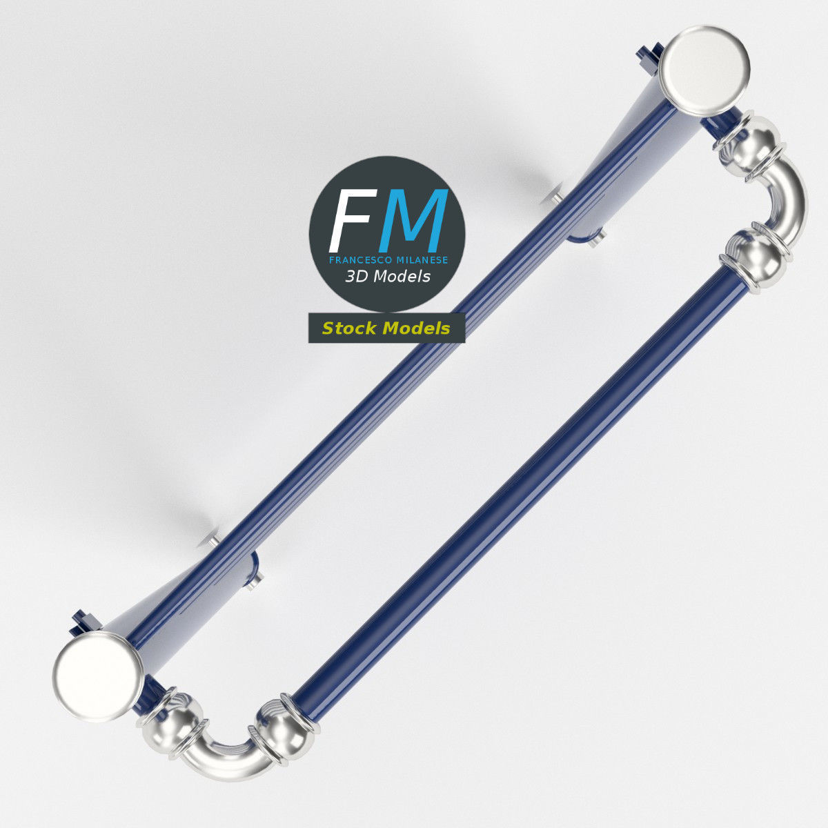 Towel radiator 4 3D model_6