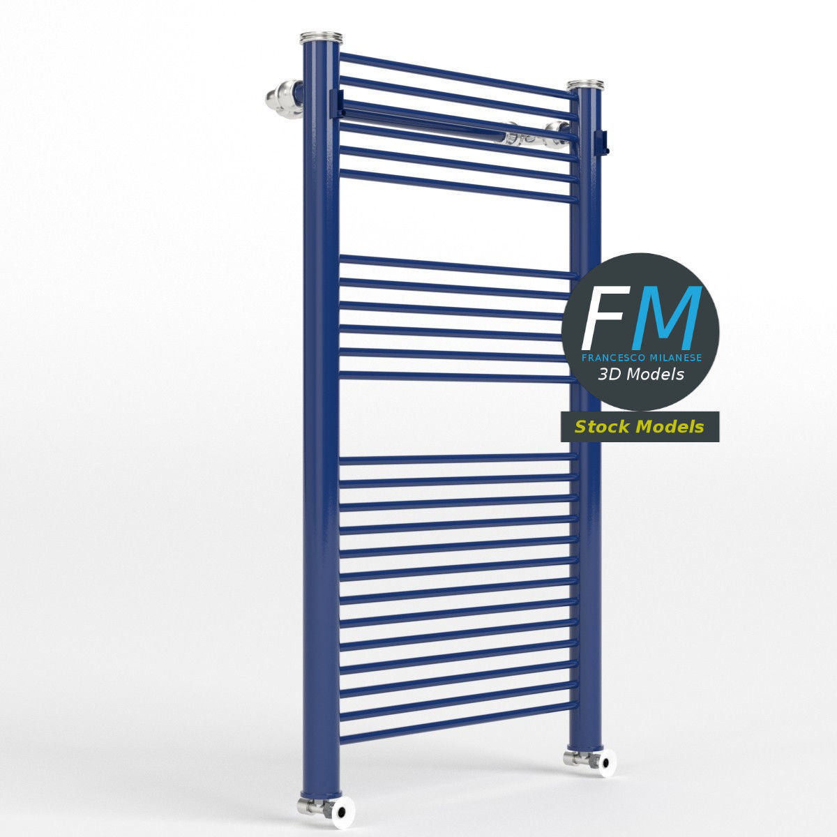 Towel radiator 4 3D model_3
