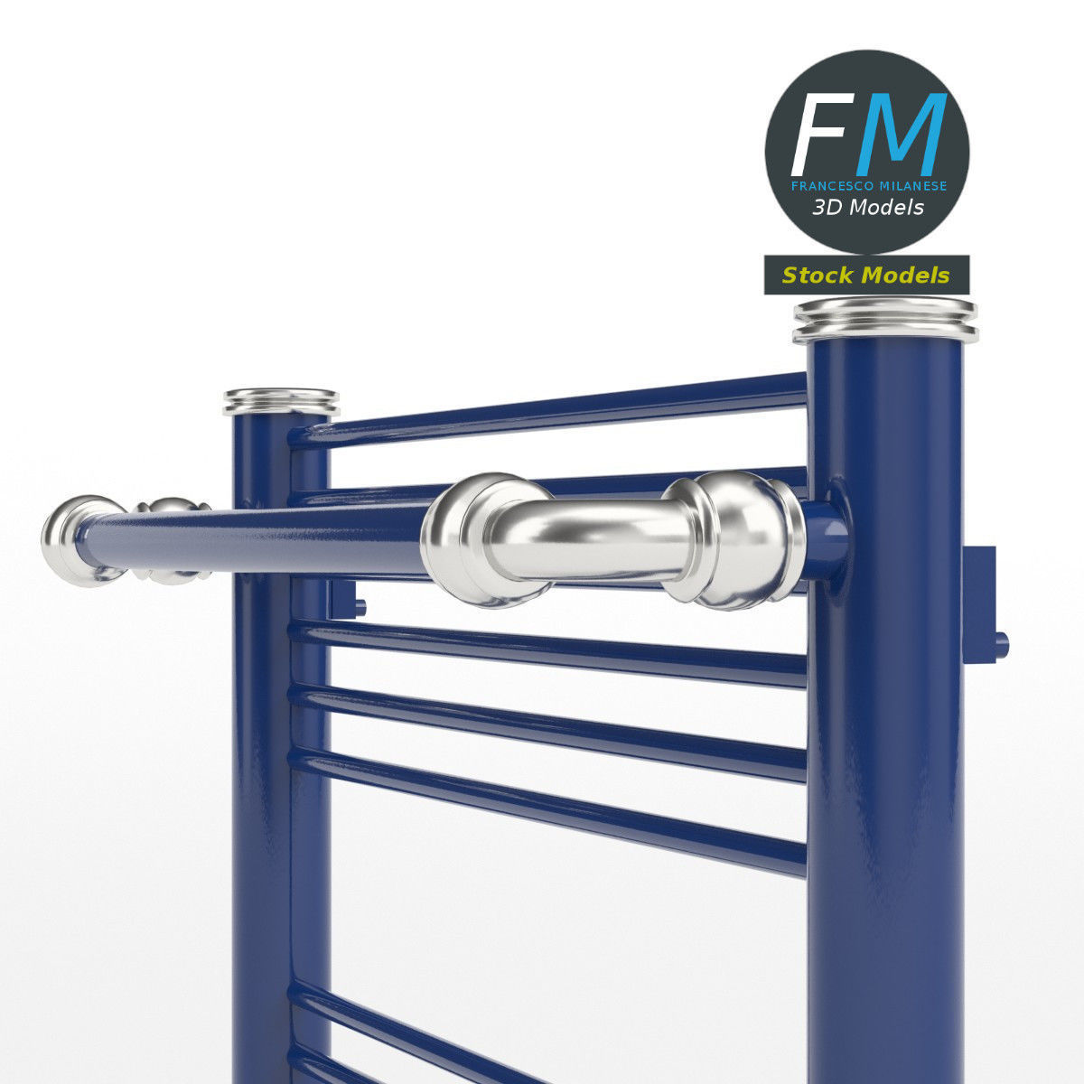 Towel radiator 4 3D model_4