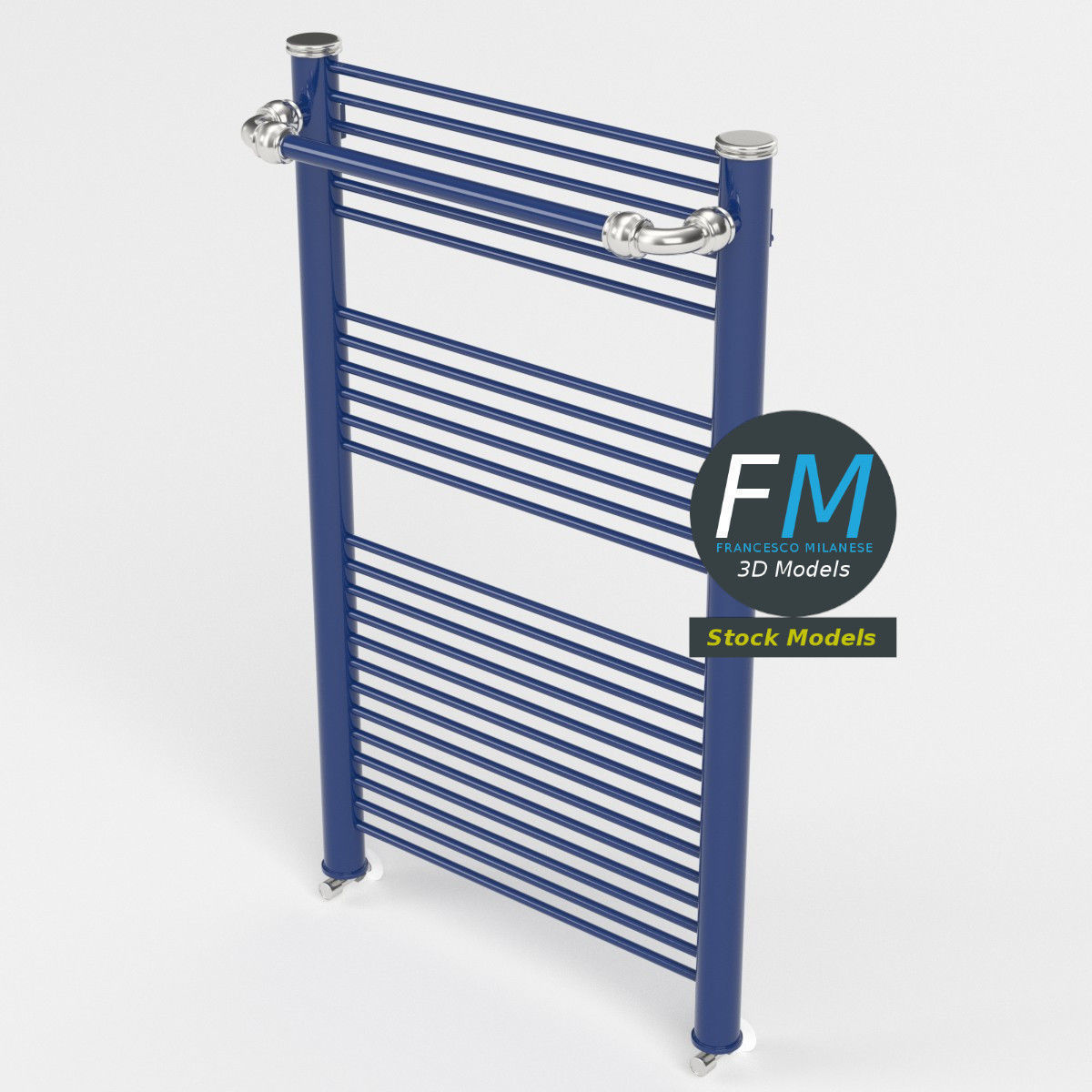 Towel radiator 4 3D model_2