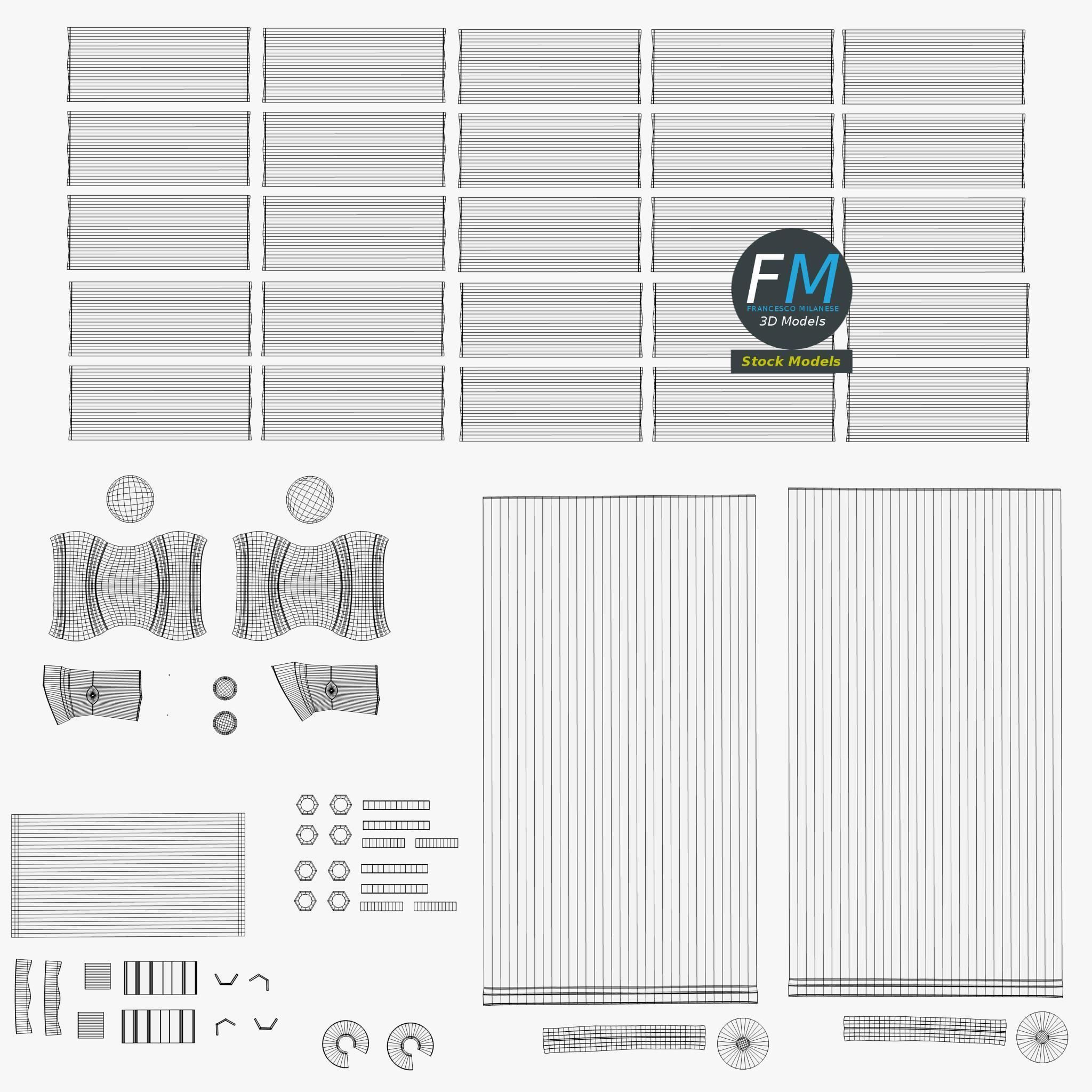 Towel radiator 4 3D model_11
