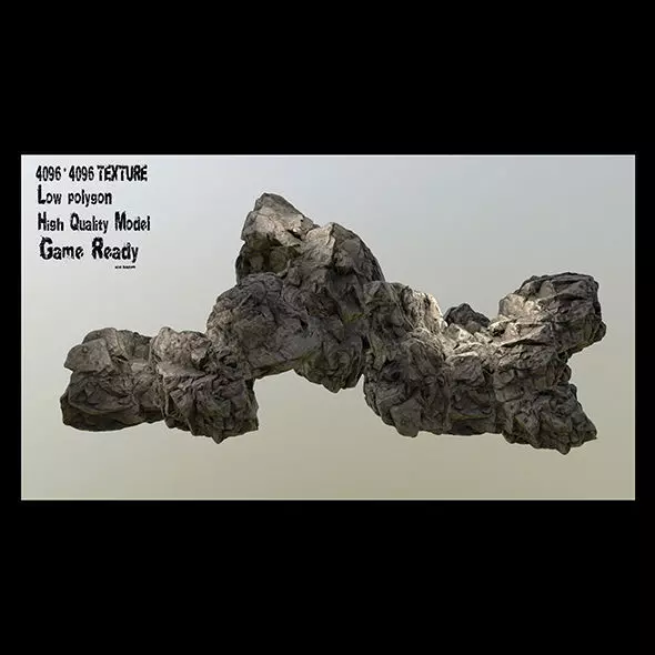 Rock Low-poly 3D model