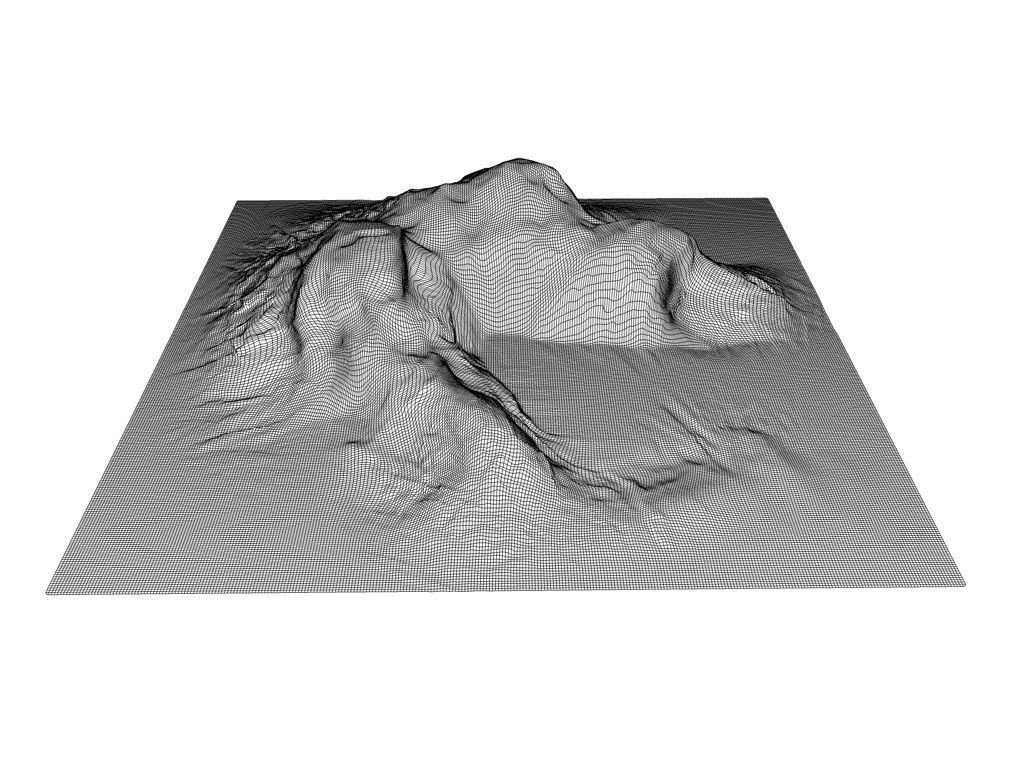 Iceberg Ice block Low-poly 3D model_8