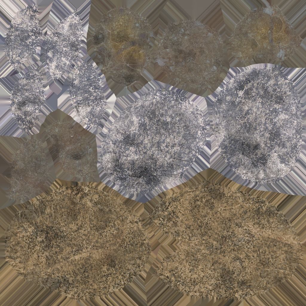 Stones rocks in software Low-poly 3D model_1