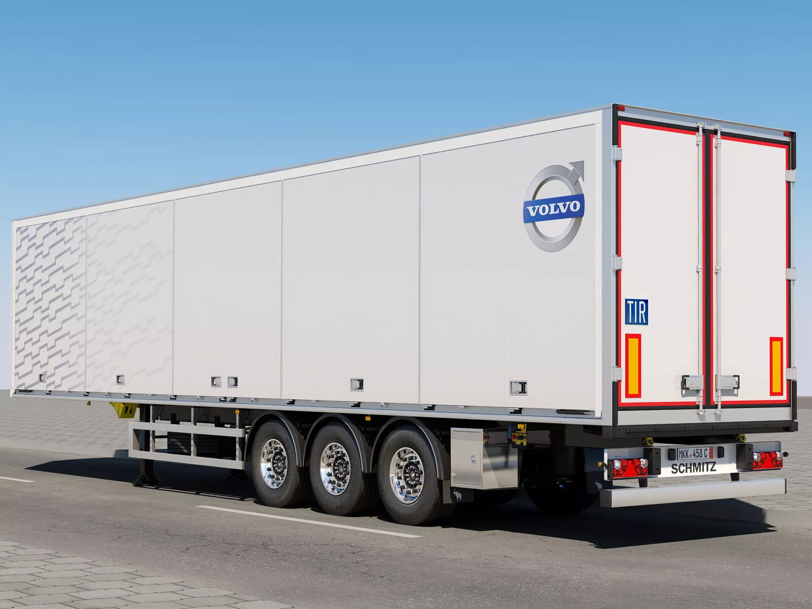 Box Semi Trailer 3D model