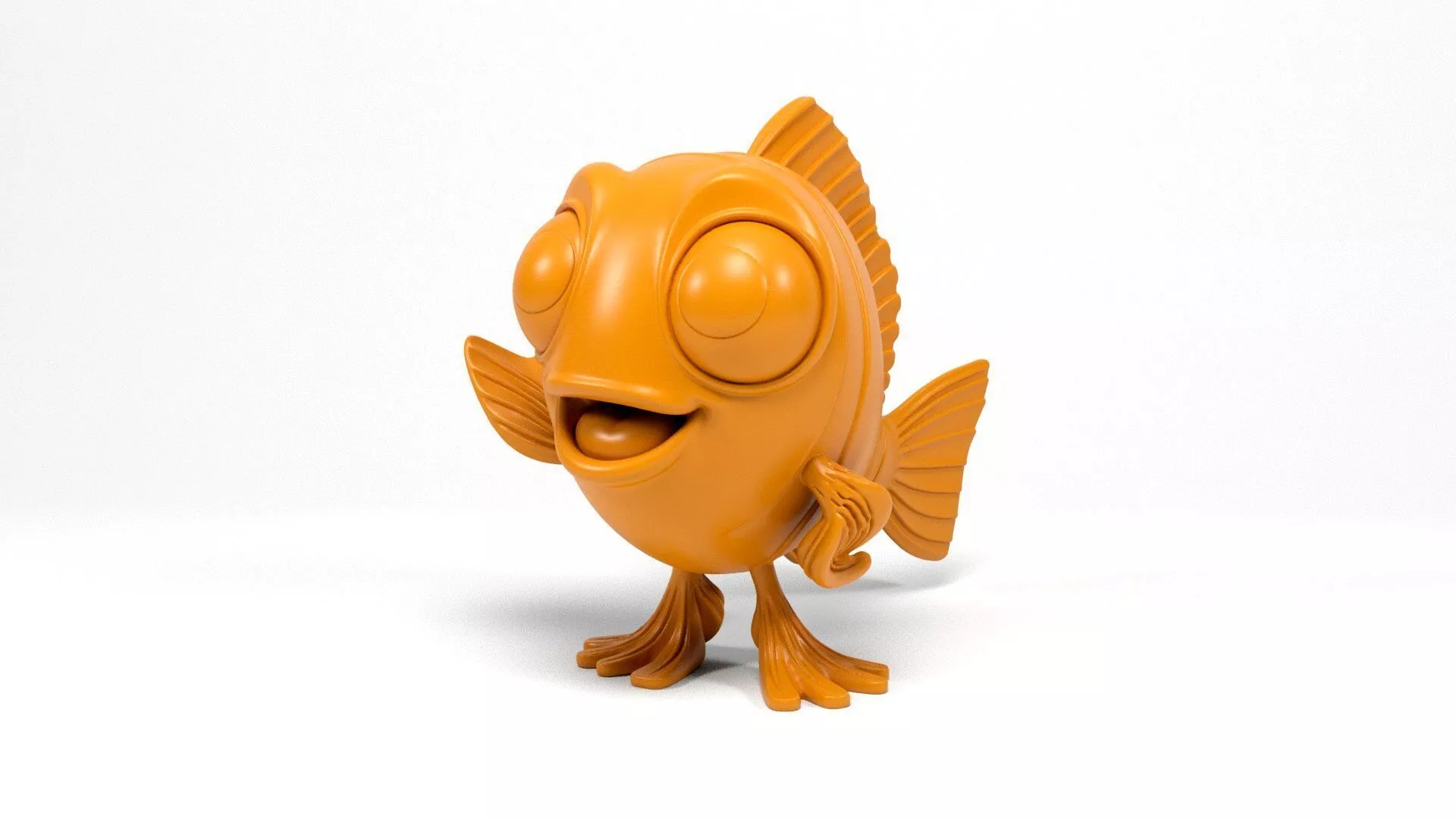 Cartoon Fish 3D print model