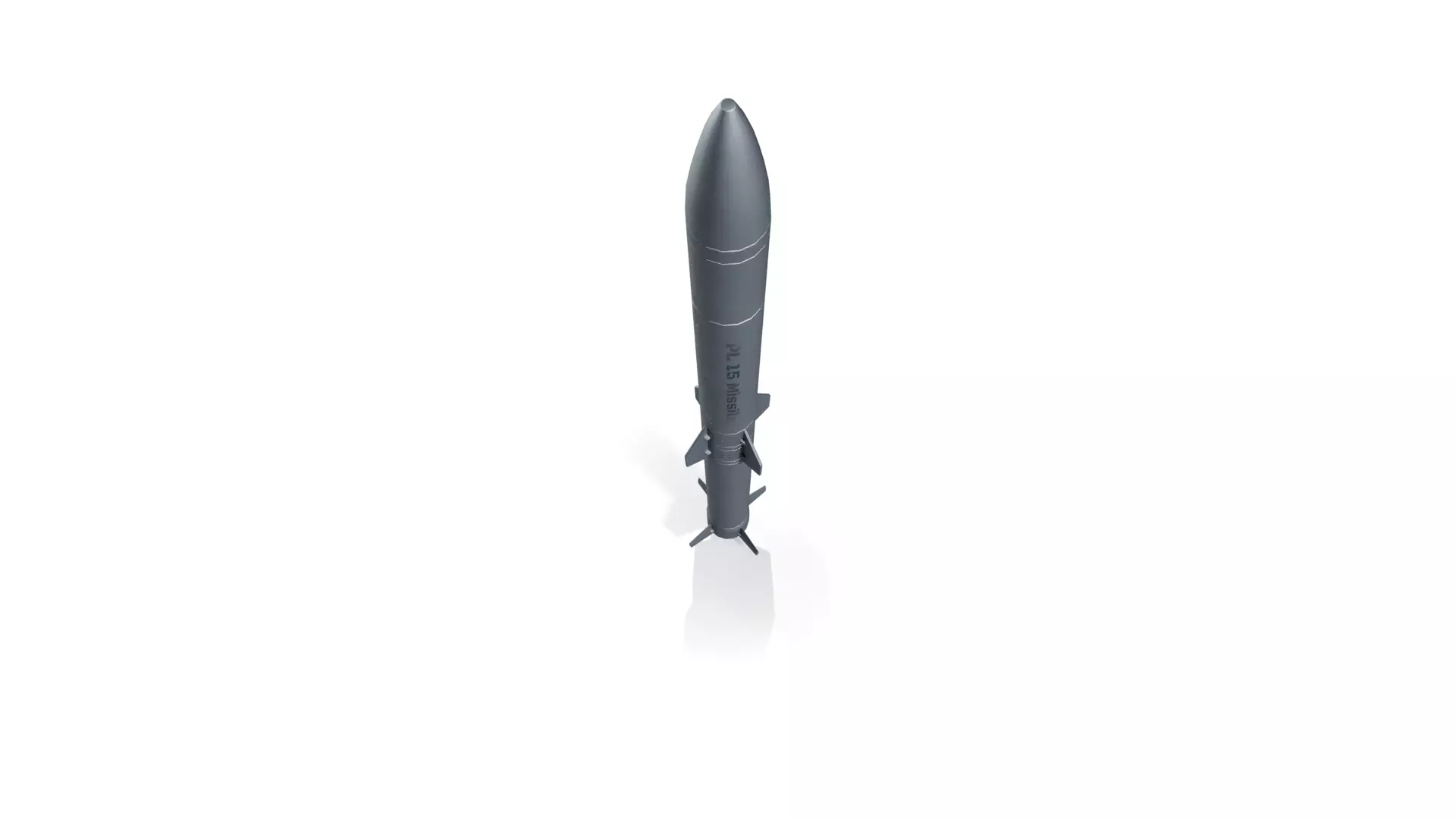 PL-15 Air-to-Air Missile Low-poly 3D model