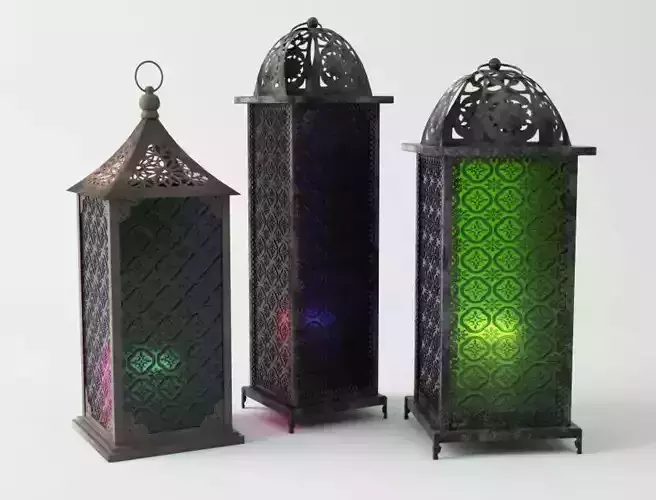 Standing Metal Lanterns