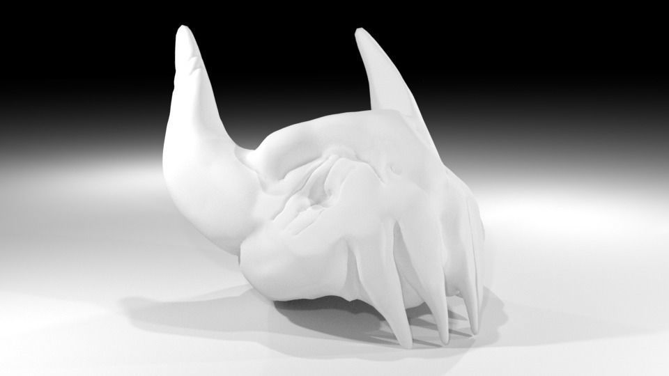 Demon Mask-Helmet 3D model_0