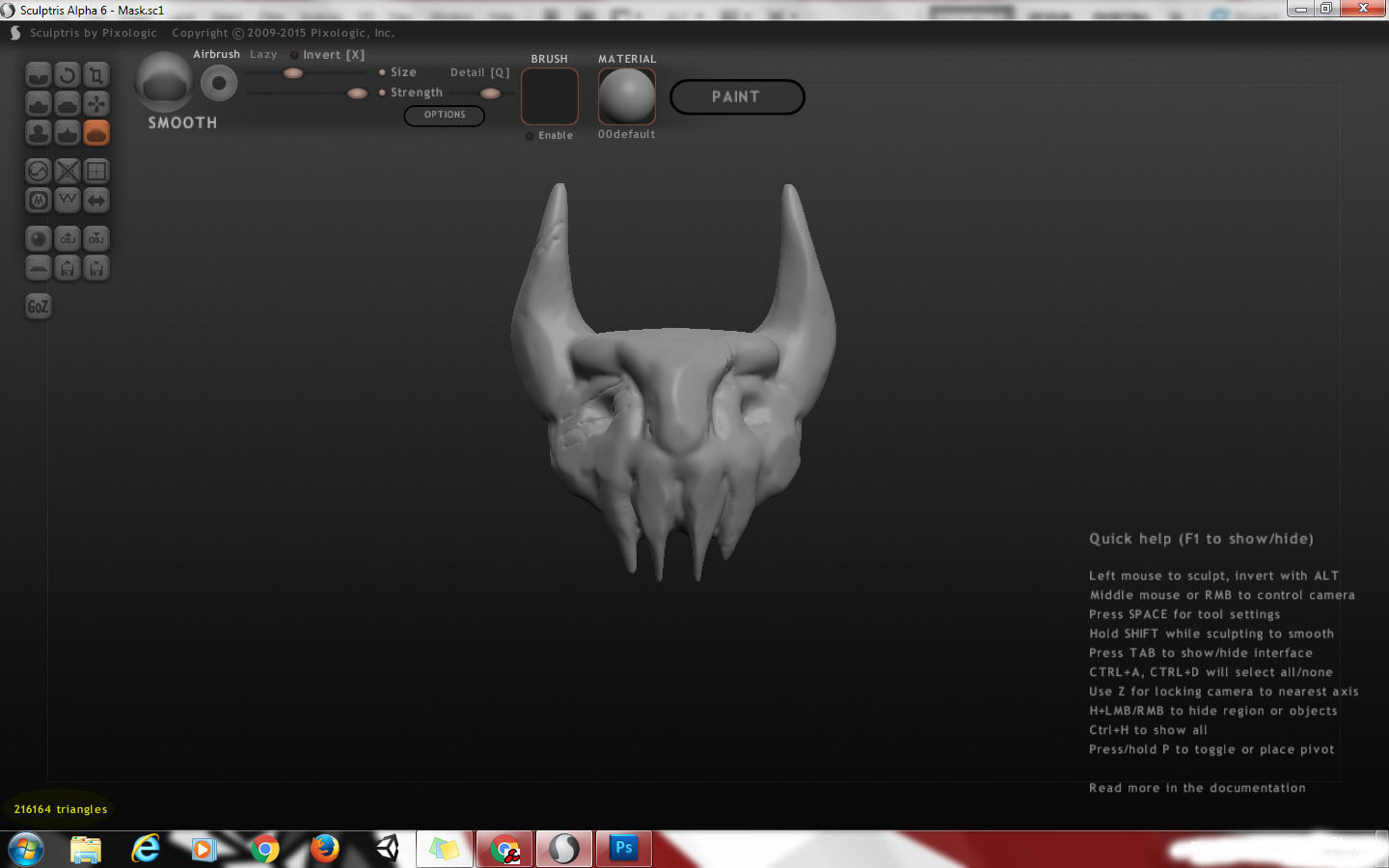 Demon Mask-Helmet 3D model_1