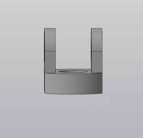 Double Hole Mounting Bracket - Industrial Mechanical Part 3D model