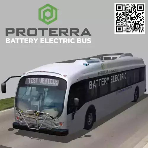 Proterra electric 40 Foot Transit Vehicle Low-poly 3D model